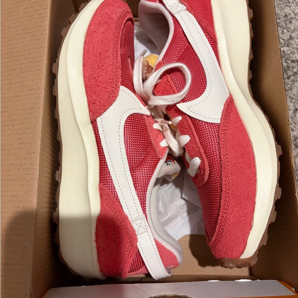 Nike Red and White Athletic Shoes
